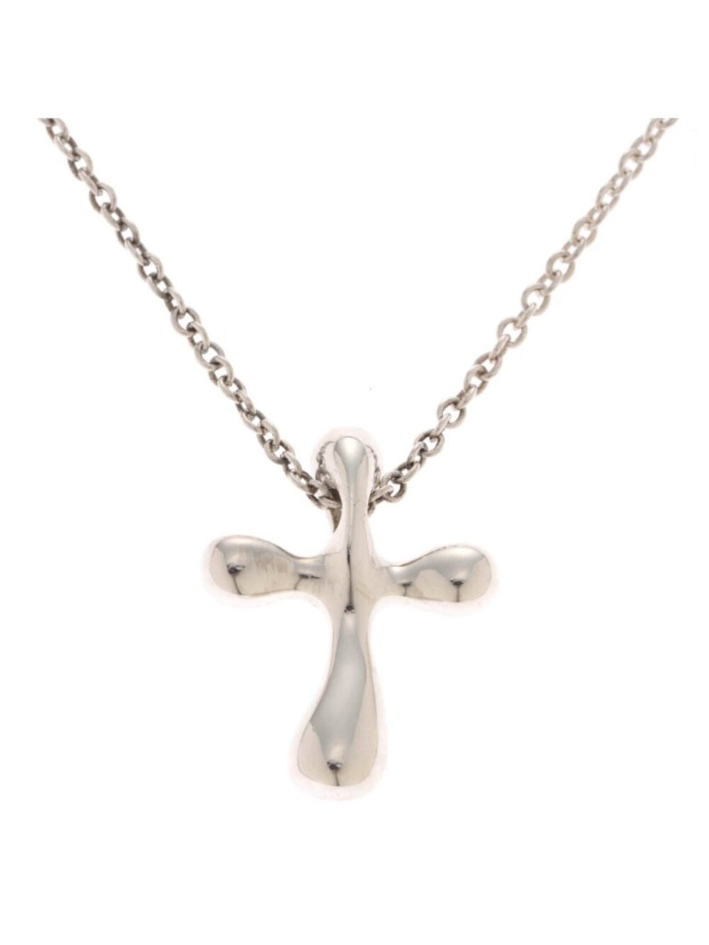 Tiffany & Co Small Cross Necklace Silver